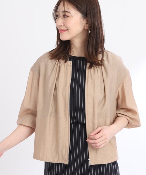 リフレクト 【洗える】春夏ジャケット　ブルゾン アウター Reflect ブルゾン アウター 「SALE／接触冷感／洗える」エアリー