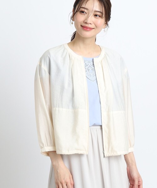 リフレクト 【洗える】春夏ジャケット　ブルゾン アウター Reflect ブルゾン アウター 「SALE／接触冷感／洗える」エアリー