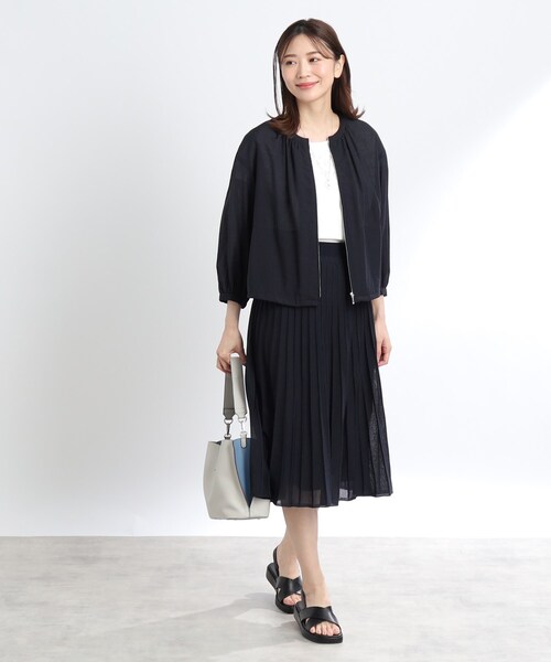 リフレクト 【洗える】春夏ジャケット　ブルゾン アウター Reflect ブルゾン アウター 「SALE／接触冷感／洗える」エアリー