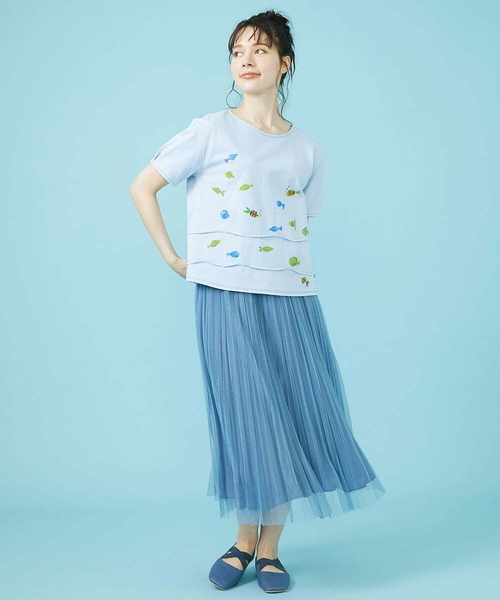 Jocomomola（ホコモモラ） スカート 「2WAY」melonチュール