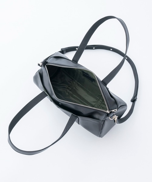 専用です❣️新品未使用　ハマノ　オールレザー　クアドラ　ボストンバッグ　ブラック 濱野皮革工藝 HAMANO】皇室御用達 セレブボストン ボストン
