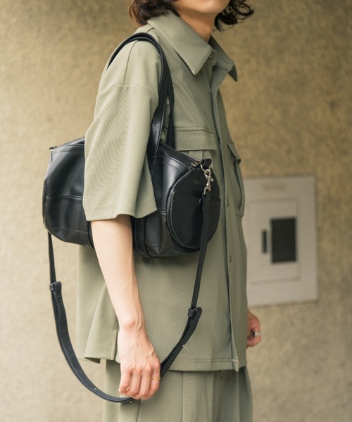 Nanmo. ボストンバッグ 2WAY SYNTHETIC LATHER BOSTON BAG / 2WAY