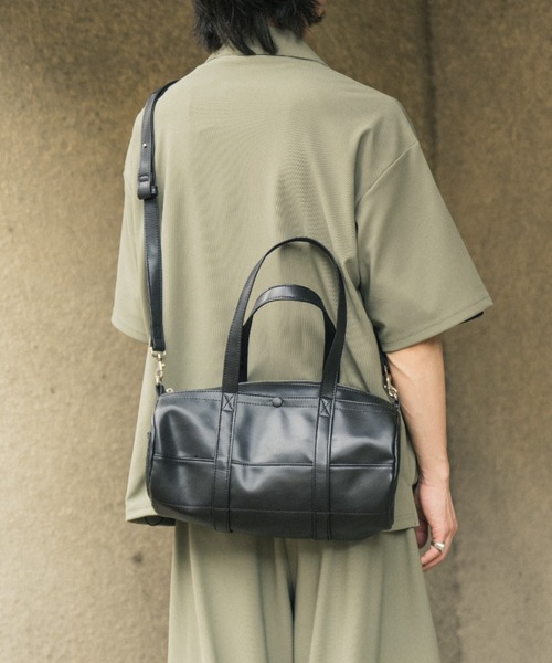 Nanmo. ボストンバッグ 2WAY SYNTHETIC LATHER BOSTON BAG / 2WAY