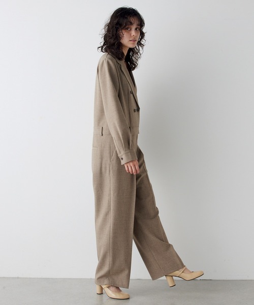 THE PAUSE オールインワン 「THE PAUSE」テーラーカラージャンプスーツ
