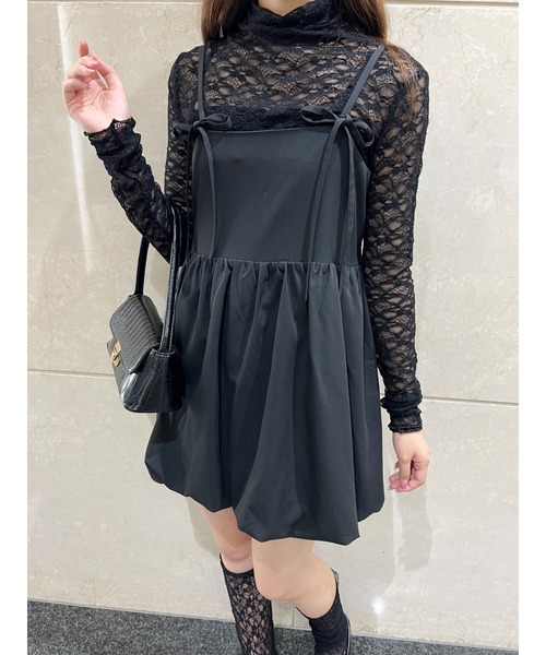 ワンピース 「PHILLY」リボンセットバルーンミニワンピース : ZOZOTOWN