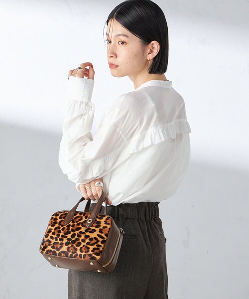 【シップス　ウィメン】〈手洗い可能〉コットン シルク ローン フリル ブラウス SHIPS for women / シップスウィメン 〈手洗い可能〉コットン
