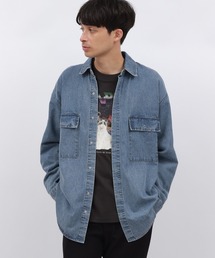 シャツ ウォッシュドデニム長袖シャツ / 140380 メンズ｜ZOZOTOWN Yahoo!店
