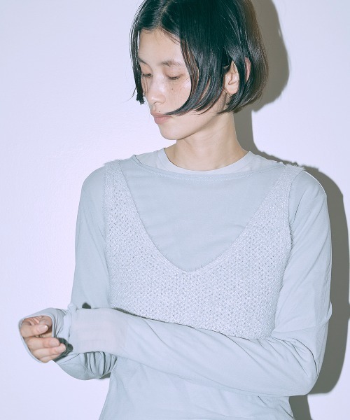 tシャツ Layered Skin Top レディース