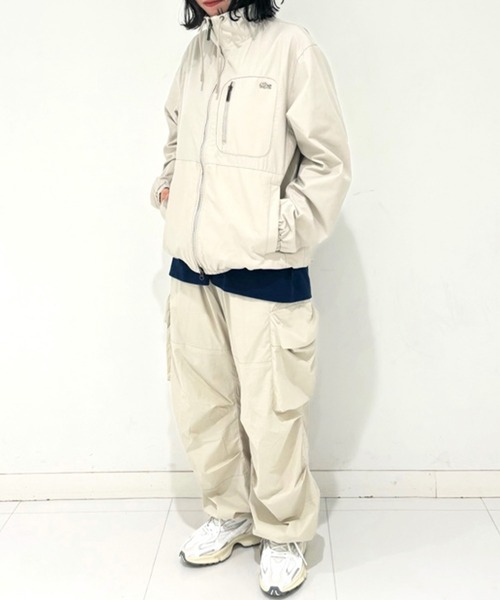 LACOSTE（ラコステ） カーゴパンツ 立体裁断 ナイロンワイドカーゴ