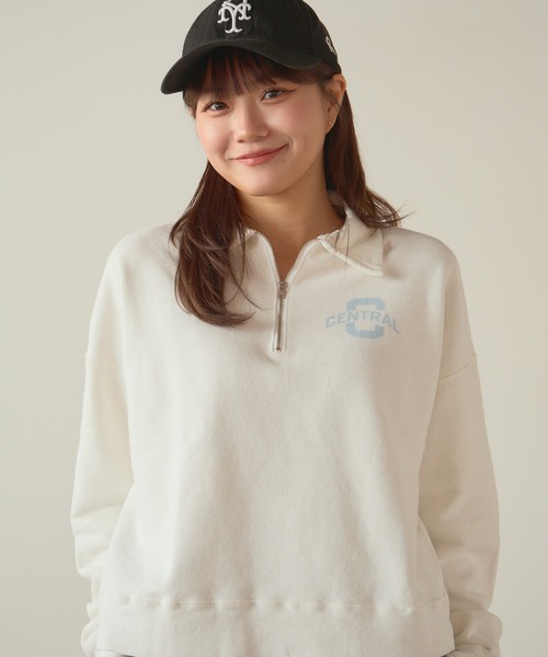トレーナー スウェット R JUBILEE/アール ジュビリー Half Zip Sweat Pullover ハーフジップスウェット レディース R JUBILEE トレーナー スウェット JUBILEE/アール ジュビリー