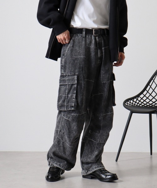 パンツ Grand Cargo Denim Pants セール】Multi-pocket denim duck cargo pants / マルチポケット