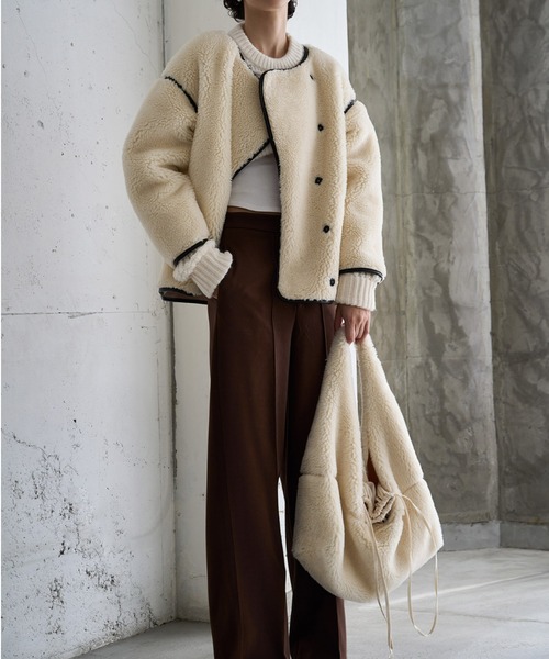 AKTE（アクテ） トートバッグ ワンハンドルボアバッグ レディース