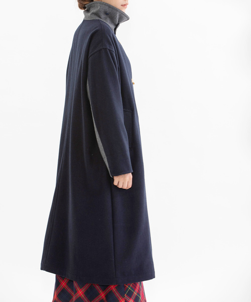 nop de nod ダッフルコート コート スタンドカラーダッフルコート