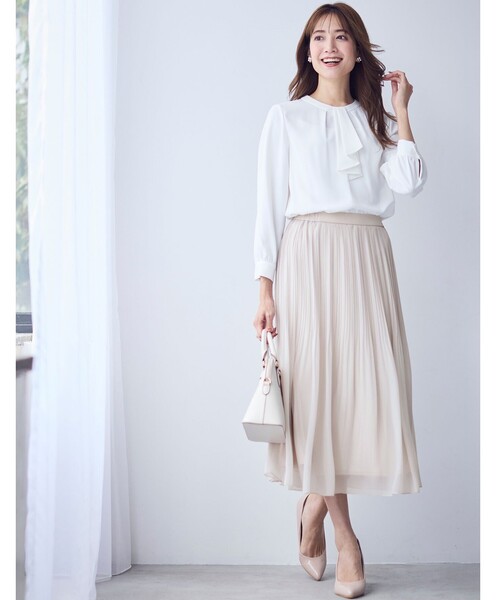 ANY SIS（エニィスィス） ブラウス シャツ 「洗える」ボウタイ