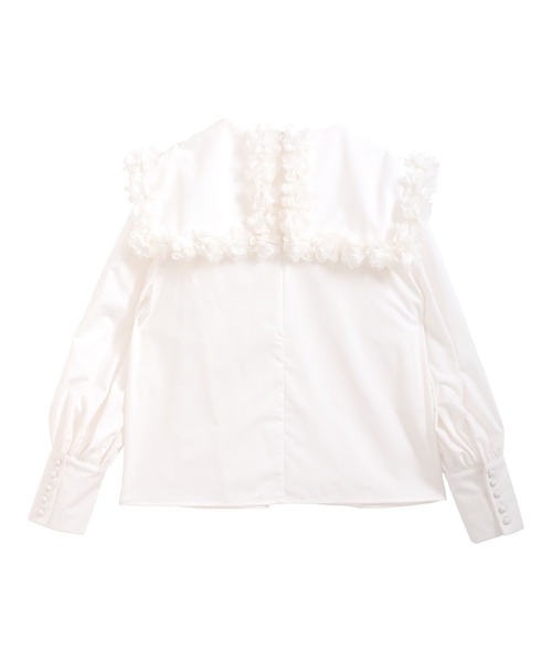 MERAKI ブラウス シャツ ビッグカラーブラウス レディース : ZOZOTOWN