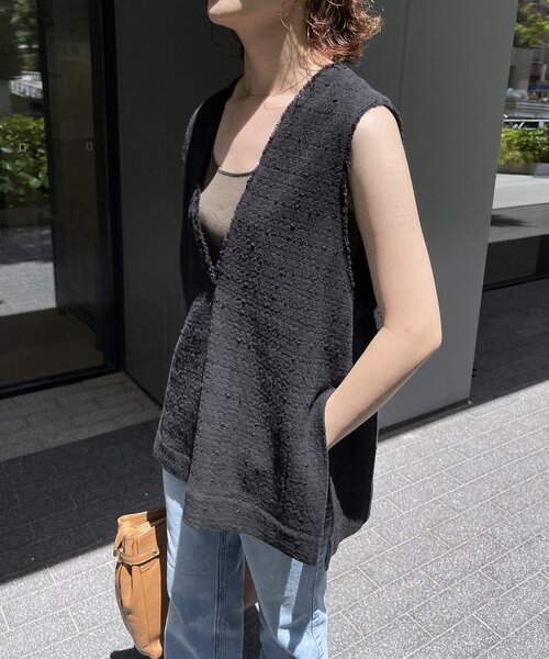 「Spick & Span」 ノースリーブブラウス FREE ブラック レディース Spick＆Span 「Spick & Span」 ノースリーブブラウス FREE