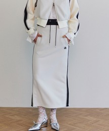 MAISON SPECIAL スカート Double Waist Side Line Jersey Skirt