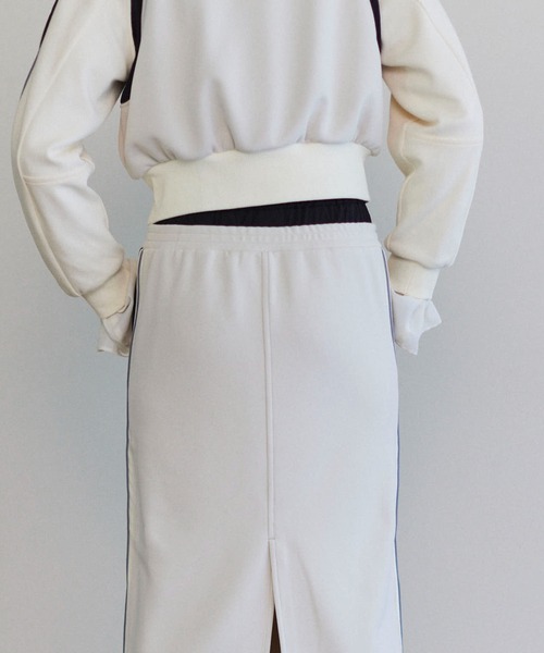 MAISON SPECIAL スカート Double Waist Side Line Jersey Skirt