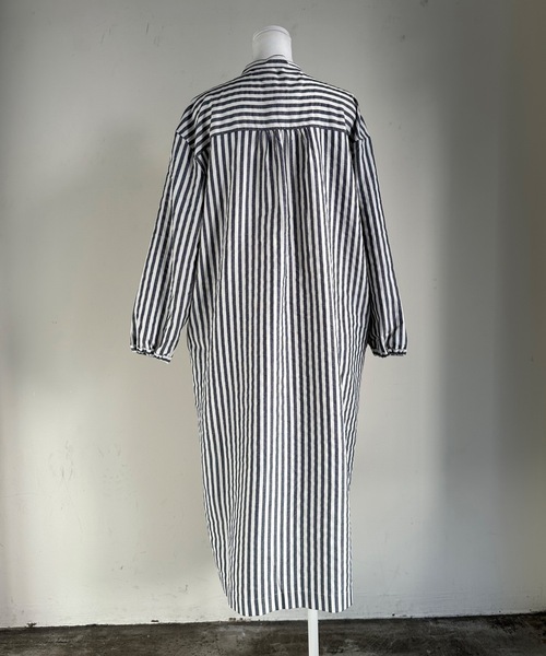 vent blanc（ヴァンブラン） ワンピース キャンバスダック ピンタック