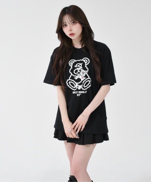 OY くま Tシャツ ブラック 黒 オーワイ SIX ODOLLY オードリー OY/オーワイ』 ROCK ODOLLY TEE/ロックオードリーティーシャツ