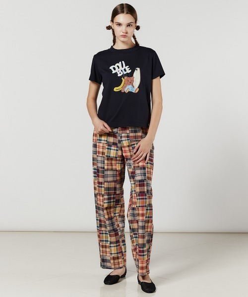 DOUBLE STANDARD CLOTHING tシャツ ベアプリントフライスTシャツ