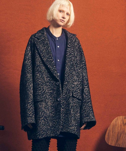 「MAISON SPECIAL」 チェスターコート 1 ブルー レディース_画像3