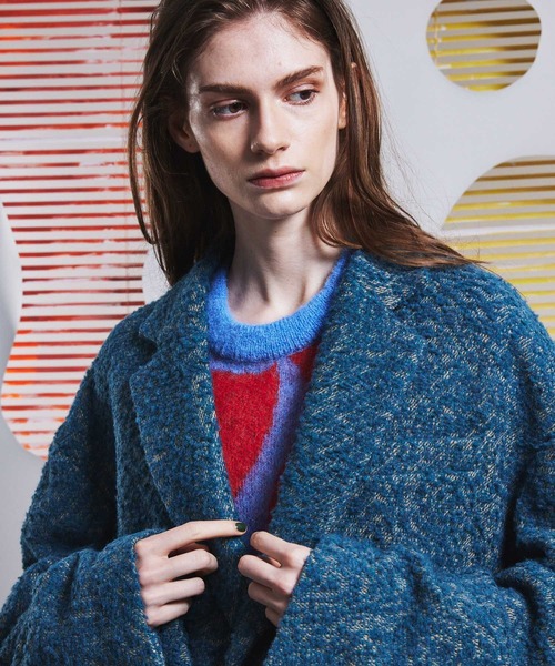 「MAISON SPECIAL」 チェスターコート 1 ブルー レディース_画像5