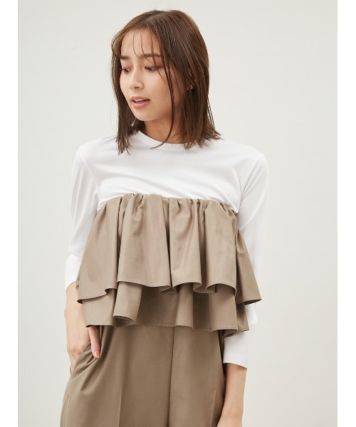 Mila Owen オールインワン ラッフルベアオールインワンTシャツ