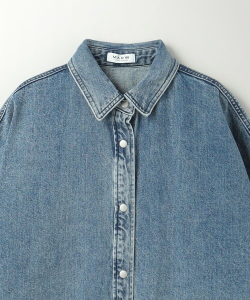 ブラウス シャツ 「MARW UNITED ARROWS」オーバーシャツ レディース MARW UNITED ARROWS ブラウス シャツ 「MARW ARROWS」デニム