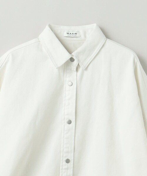 「MARW UNITED ARROWS」 長袖ブラウス FREE ホワイト レディース MARW UNITED ARROWS ブラウス シャツ 「MARW ARROWS」シアー