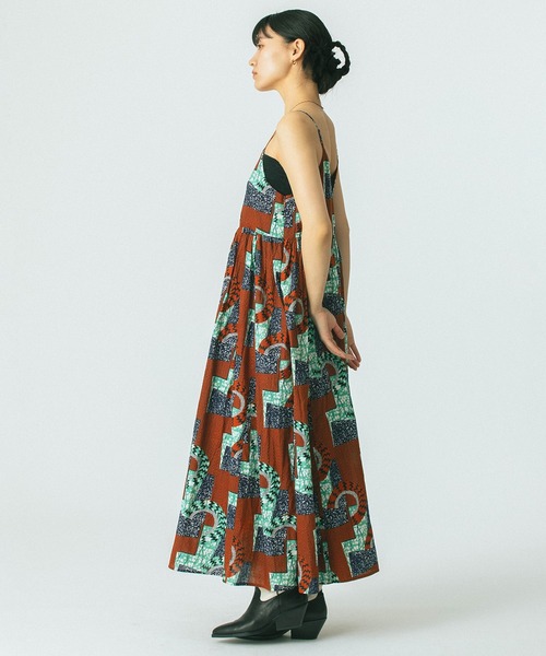 ROSE BUD ワンピース (mag.by c)PRINT CAMI DRESS : ZOZOTOWN