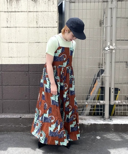 ROSE BUD（ローズバッド） ワンピース (mag.by c)PRINT CAMI DRESS