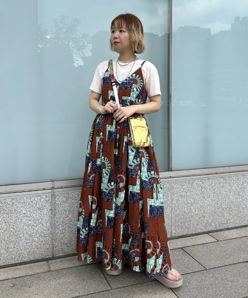 ROSE BUD ワンピース (mag.by c)PRINT CAMI DRESS : ZOZOTOWN