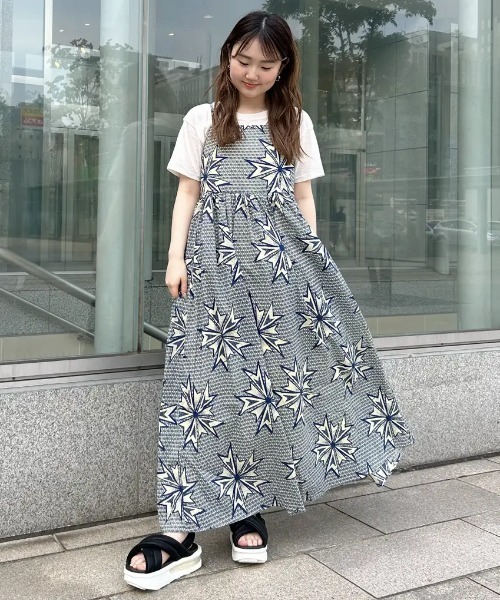 ROSE BUD ワンピース (mag.by c)PRINT CAMI DRESS : ZOZOTOWN