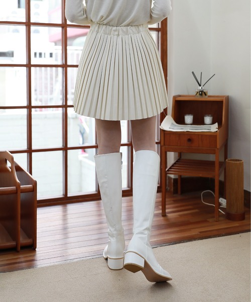 「by muni:r」 プリーツミニスカート FREE ブラック レディース_画像3