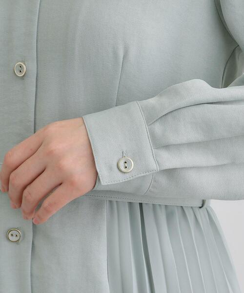 grove ワンピース サイドプリーツシャツワンピース : ZOZOTOWN grove ワンピース サイドプリーツシャツワンピース : ZOZOTOWN