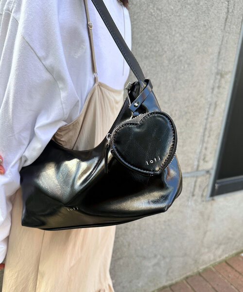 mystic トートバッグ loti ハートポーチ付きホーボーBAG