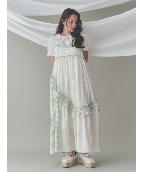 merry jenny チュールパフブラウス ホワイト メリージェニー merry jenny チュールパフブラウス （オフ