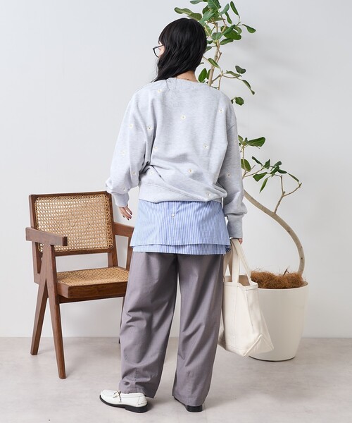 FREAK'S STORE トレーナー スウェット デイジー刺繍スウェット