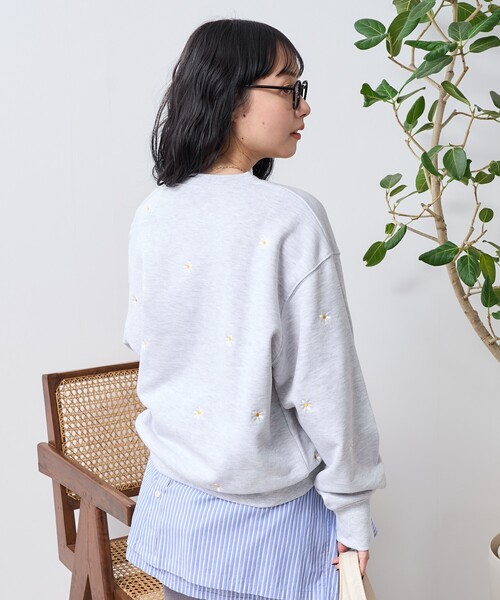 FREAK'S STORE トレーナー スウェット デイジー刺繍スウェット