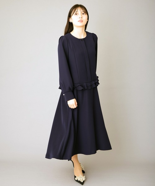 Ranerrh セットアップ 「NAVY」フリルデザインセレモニー