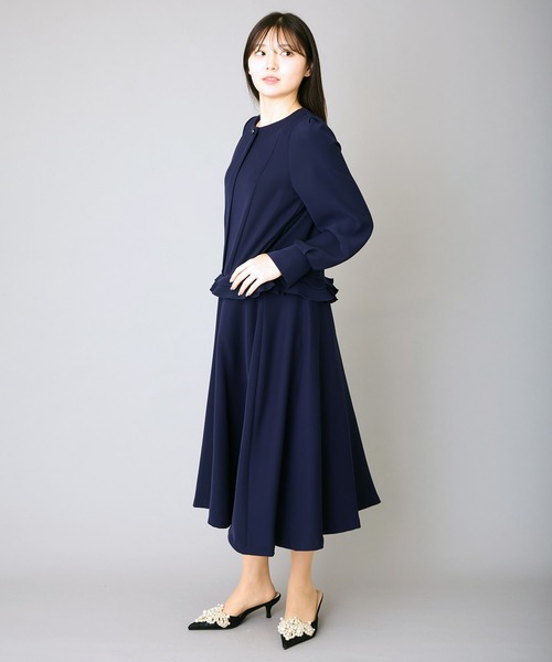 Ranerrh セットアップ 「NAVY」フリルデザインセレモニー