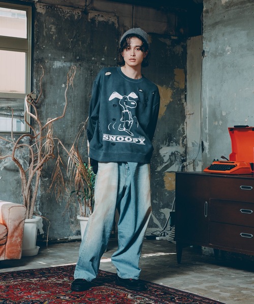 JieDa（ジエダ） ジーンズ OVER RAP DENIM PANTS メンズ レディース
