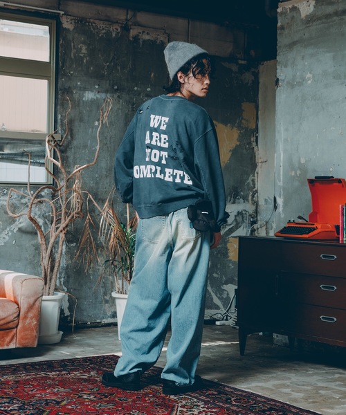 JieDa（ジエダ） ワイドパンツ ジーンズ OVER RAP DENIM PANTS メンズ