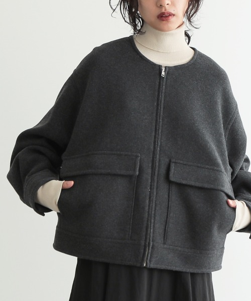 for/c（フォーシー） ブルゾン M チャコールグレー レディース