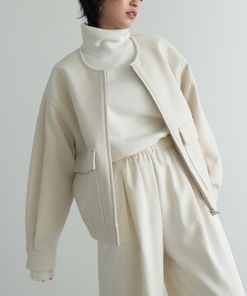 「for/c」 ブルゾン M チャコールグレー レディース_画像6