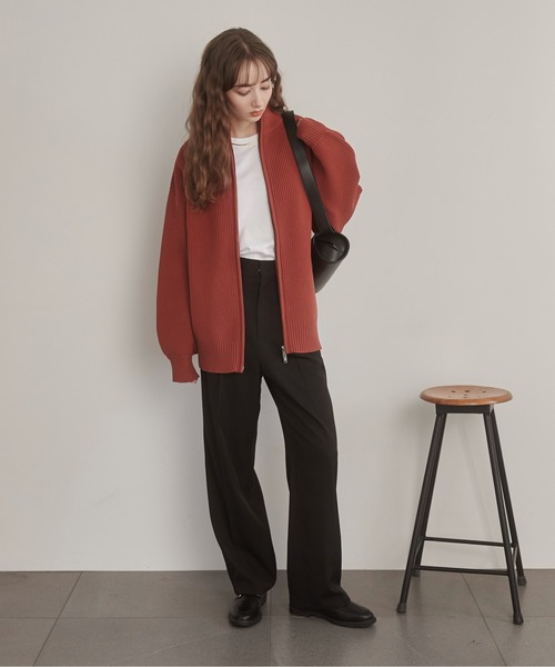 「ANGIE」 ニットカーディガン FREE アイボリー レディース_画像2