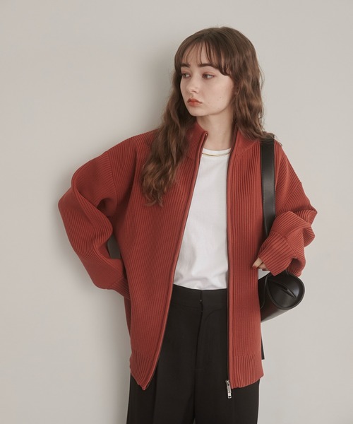 「ANGIE」 ニットカーディガン FREE アイボリー レディース_画像4