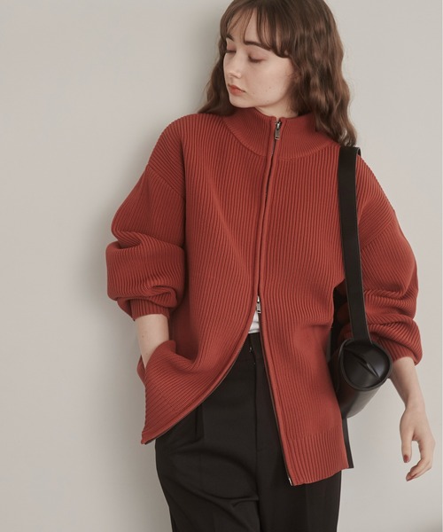 「ANGIE」 ニットカーディガン FREE アイボリー レディース_画像9