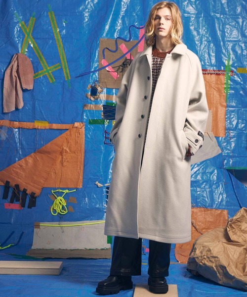 MAISON SPECIAL（メゾンスペシャル） 長袖ニット 1 グリーン メンズ